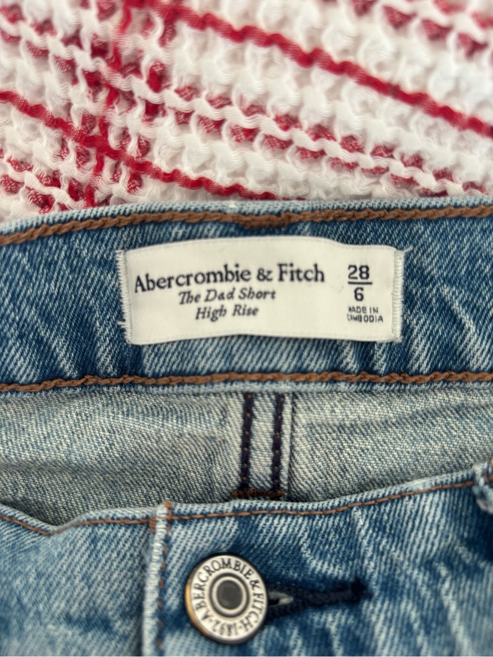 A&F High Rise Dad Short - Picture 2 of 2